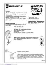Intermatic HB12R Supplementary Manual