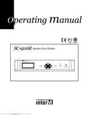 Inter-m SC-9216R Operation Manual