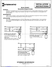 Intermatic AG4801 Installation Instructions