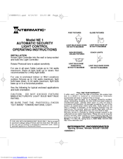 Intermatic NE 1 Operating Instructions