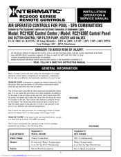 Intermatic RC2163E Installation, Operation & Service Manual