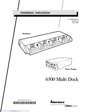 Intermec 6300 Installation Instructions Manual