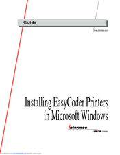 Intermec EasyCoder 201II User Manual