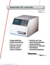 Intermec EasyCoder 401 Linerless Supplementary Manual
