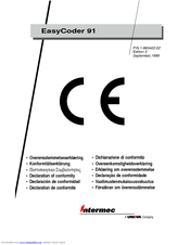 Intermec EasyCoder 91 Supplementary Manual