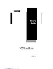 Intermec EasyCoder 7422 User Manual
