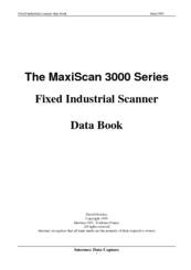 Intermec MaxiScan 3000 Series User Manual