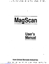 UBI MagScan User Manual