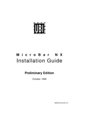 Intermec MicroBar NX Installation Manual