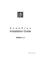 UBI ScanPlus 1800 Installation Manual