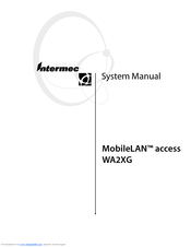 Intermec MobileLAN access WA2XG System Manual