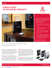 Iomega Media Xporter 33992 Brochure & Specs