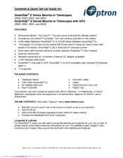 Ioptron SmartStar G-N114 Quick Setup Manual