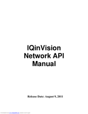 Iqinvision Network API Manual