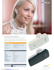 Iqua Vogue BHS-603 Specifications