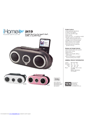 iHome iH19 Product Information
