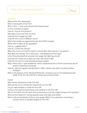 iPort EX-1 Frequently Asked Questions Manual