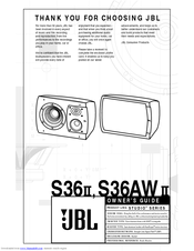 JBL Studio S36II Owner's Manual