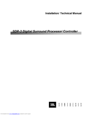 JBL SDP-3 Installation & Technical Manual