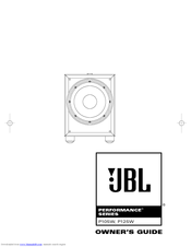 JBL PERFORMANCE P12SW Owner's Manual