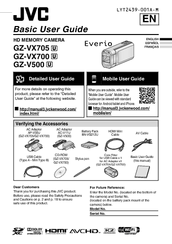 JVC Everio GZ-VX700 User Manual