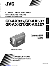 JVC GR-AX837EG Instructions Manual