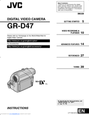 JVC GR-D47 Instructions Manual