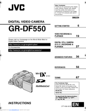JVC GR-DF550 Instructions Manual