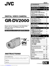 JVC GR-DV2000EK Instructions Manual