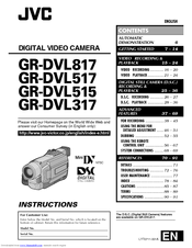 JVC GR-DVL817U Instructions Manual