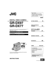 JVC GR-DX77 Instructions Manual