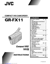 JVC GR-FX11EG Instructions Manual