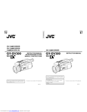 JVC GY-DV300REM - Remote Controllable Dv Camcorder Instruction Manual