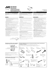 JVC Exad KD-AVX33 Installation & Connection Manual