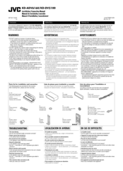 JVC KD-DV5100J Installation & Connection Manual