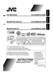 JVC AR390 - Radio / CD Instructions Manual