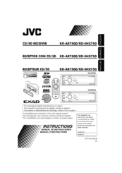 JVC KD-SHX750 - Radio / CD Instructions Manual
