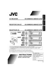 JVC G800 - KD Radio / CD Instructions Manual