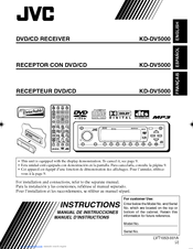 JVC KD-DV5000E Instructions Manual