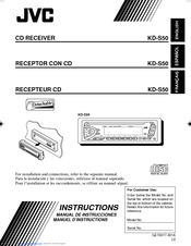 JVC KD-S50 Instructions Manual