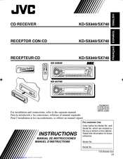 JVC KD-SX740 Instructions Manual