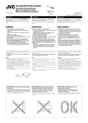 JVC KD-ADV6270 Installation & Connection Manual