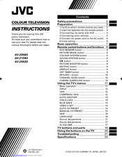 JVC AV-21D83 Instructions Manual