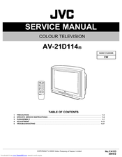 JVC AV-21D114/B Service Manual