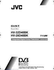 JVC InteriArt HV-28D40BK Instructions Manual