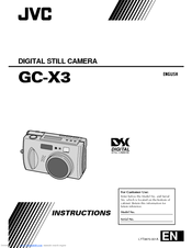 Jvc GC-X3EK Instructions Manual
