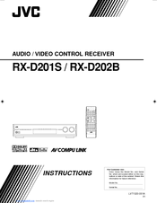 JVC RX-D201S - AV Receiver Instructions Manual