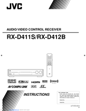 JVC RX-D411S - AV Receiver Instructions Manual