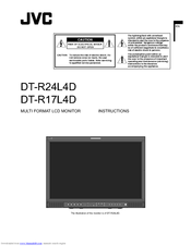 JVC DT-R17L4DU - Studio Monitor W/hdsdi Instructions Manual