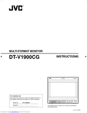 JVC DT-V1900CG Instructions Manual
